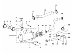 Hose Exp.Tank-Heat Ex. DT44/DTA44/ DT66/DTA66