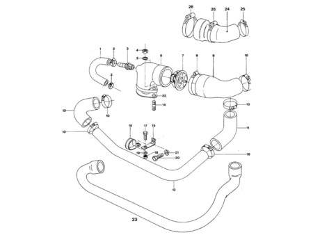 Slang m3+m4 binnenwaterpomp (onderdeel 11+12+13)