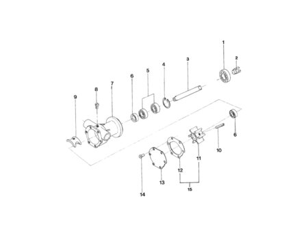 Lager buitenwaterpomp STM8065