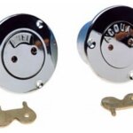 Dekvuldop AQUA 38 mm, messing verchroomd