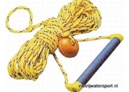 Waterskilijn met aluminium handgreep, kunststof bekleed