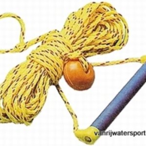 Waterskilijn met aluminium handgreep, kunststof bekleed