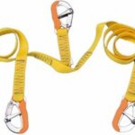 Lifeline met 3 RVS musketonhaken