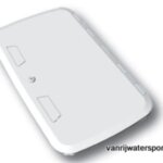 Kunststof luik 500x250 mm, zonder slot