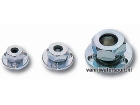 Dekdoorvoer verchroomd, 8 mm