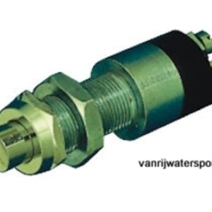 Pulsschakelaar messing verchroomd 30A