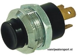 Pulsschakelaar messing verchroomd 20A