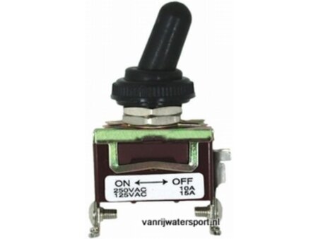 Wipschakelaar 12 volt, waterbestendig