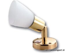 Spot messing verchroomd, LED met schakelaar