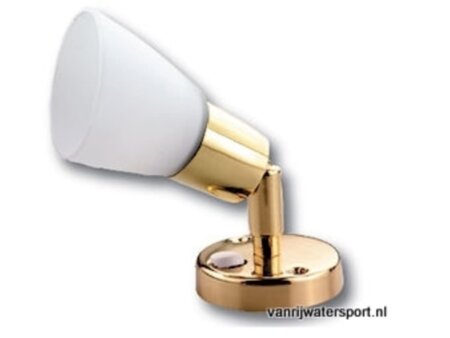 Spot messing verchroomd, LED met schakelaar