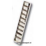 RVS ventilatierooster Louvre 505 x 89 x 27 mm