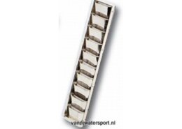 RVS ventilatierooster Louvre 505 x 89 x 27 mm