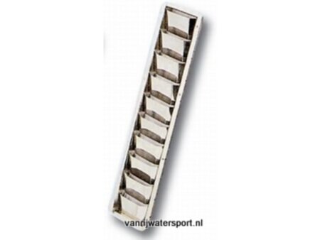 RVS ventilatierooster Louvre 505 x 89 x 27 mm