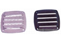 Ventilatie rooster 85 x 85 mm, wit kunststof