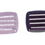 Ventilatie rooster 85 x 85 mm, zwart kunststof