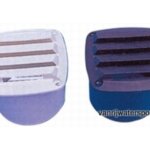 Ventilatierooster 85 x 85 met slangaansluiting 75 mm, zwart