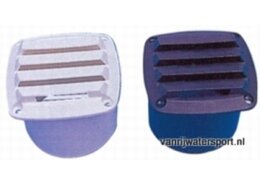 Ventilatierooster 85 x 85 met slangaansluiting 75 mm, zwart