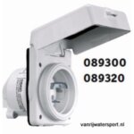 Boordstopcontact 32 A NEMA wit kunststof