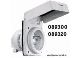 Boordstopcontact 32 A NEMA wit kunststof