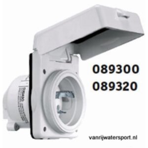 Boordstopcontact 32 A NEMA wit kunststof