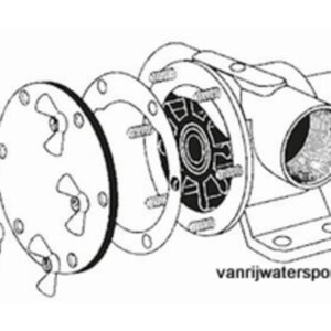 Set RVS vleugelmoeren voor Johnson F35B