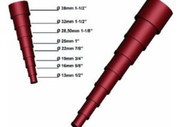 Verloopstuk voor slang, 13 naar 38 mm