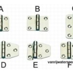 RVS scharnier 45 x 37 model B