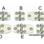 RVS scharnier 102 x 46 model C