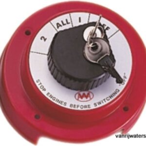 Accukeuze schakelaar met slot