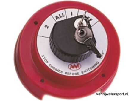 Accukeuze schakelaar met slot