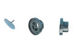 Terugslagklep voor lensplugkoker