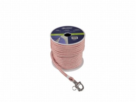 Spinnaker val polyester met wartelende snapsluiting, 8 mm