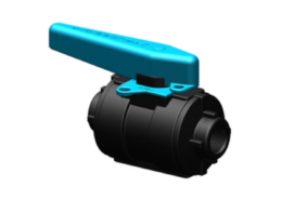 Kogel afsluiter Composiet - 1/2''