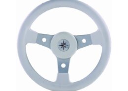 Stuurwiel 310 mm wit, aluminium/vinyl