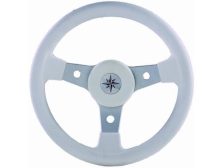 Stuurwiel 310 mm wit, aluminium/vinyl