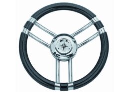 Stuurwiel 350 mm, RVS, carbonlook