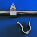 Scharnier RVS railingmontage 22 mm