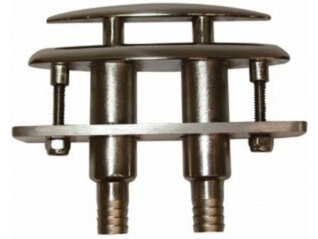 Verzinkbare klamp 124 mm RVS