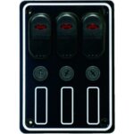 Schakelpaneel waterdicht 12 volt, 3 posities