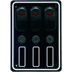 Schakelpaneel waterdicht 12 volt, 3 posities