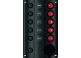 Schakelpaneel spatwaterdicht 5 posities