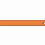 Wimpel oranje 275 cm