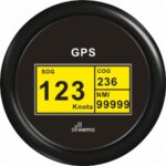 Digitale GPS snelheidsmeter, zwart