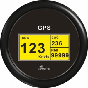 Digitale GPS snelheidsmeter, zwart