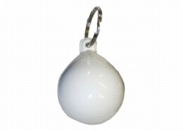 Drijvende sleutelhanger boei wit