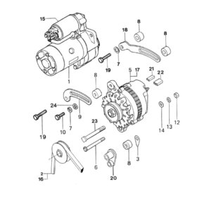 Startmotor Vetus M3.10 / M4.14 (onderdeel 1)