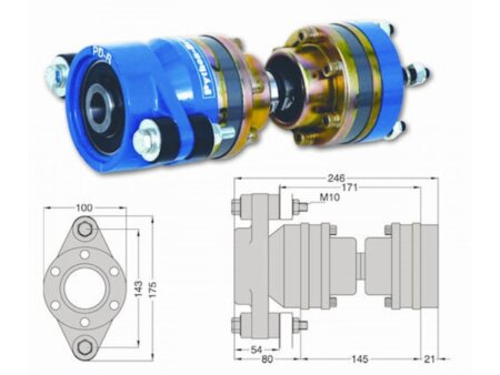 Python Drive P30-R inclusief homokineet