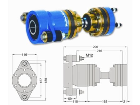 Python Drive P80-M inclusief homokineet