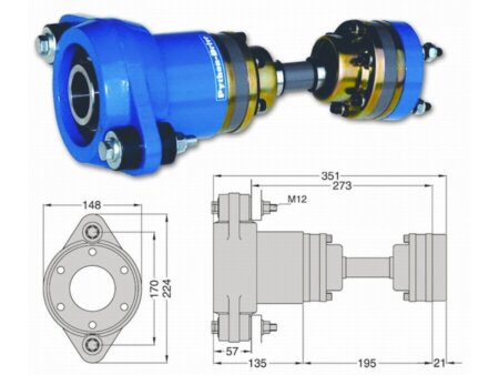 Python Drive P80-S inclusief homokineet