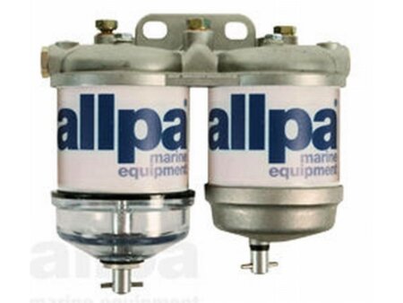 Dieselfilter dubbel met waterafscheider